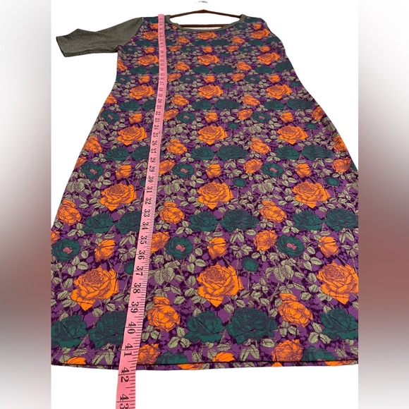 Lularoe Floral prints Short Sleeves Midi Dress Size XL - Picture 7 of 8